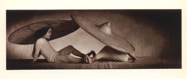 Featured is a postcard image showing two girls "sharing". Photo by Phil Babb. The original unused Athena Art Card is for sale in The unltd.com Store.